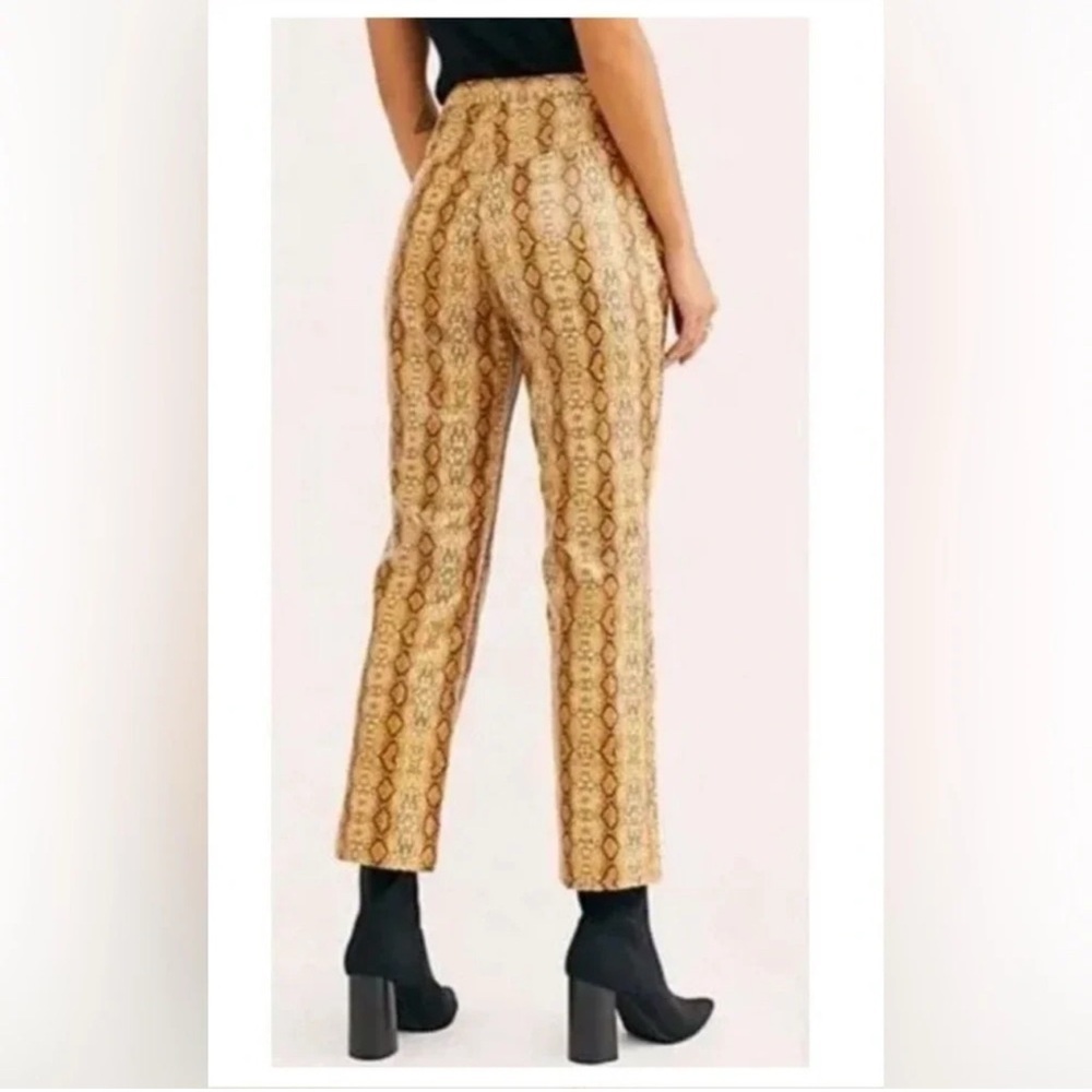 Free People Wild Horses Vegan High Waist Straight Leg Pants 2 - Picture 2 of 7